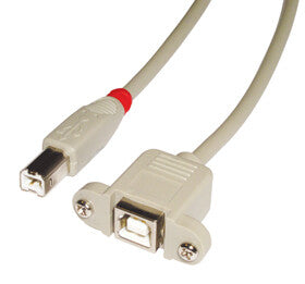 Lindy 31800 USB cable 0.5 m USB B Grey