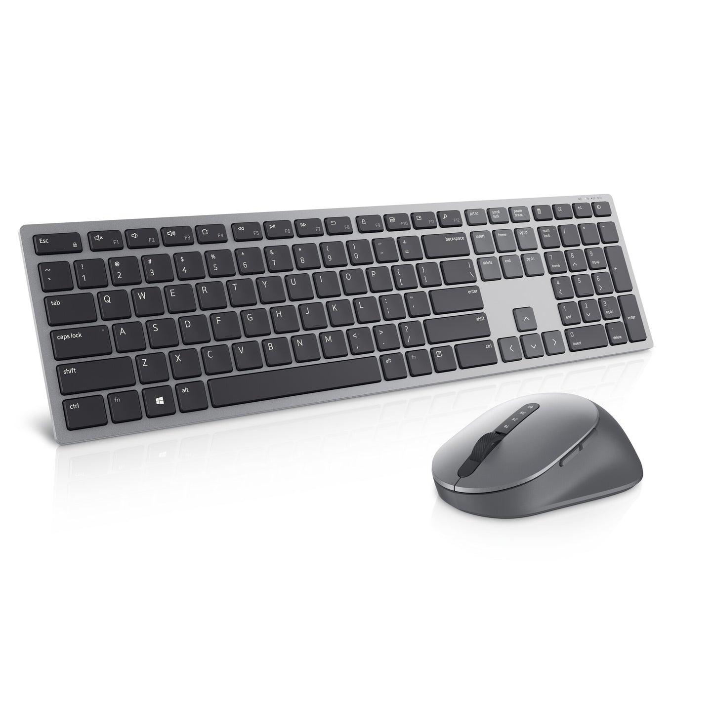 DELL KM7321W keyboard Mouse included Office RF Wireless + Bluetooth QWERTY US International Grey, Titanium