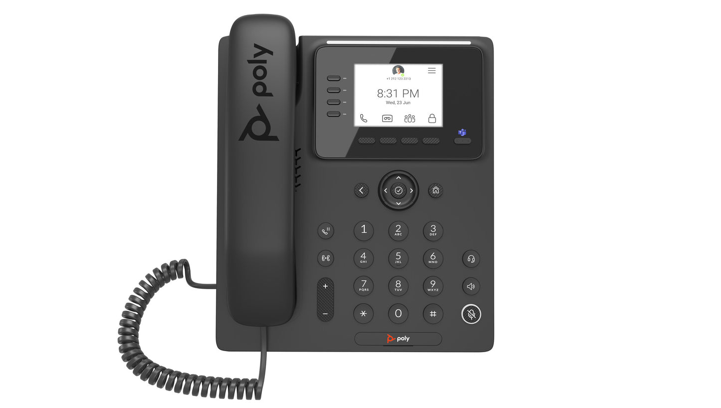 HP Poly CCX 350 Business Media Phone for Microsoft Teams and PoE-enabled