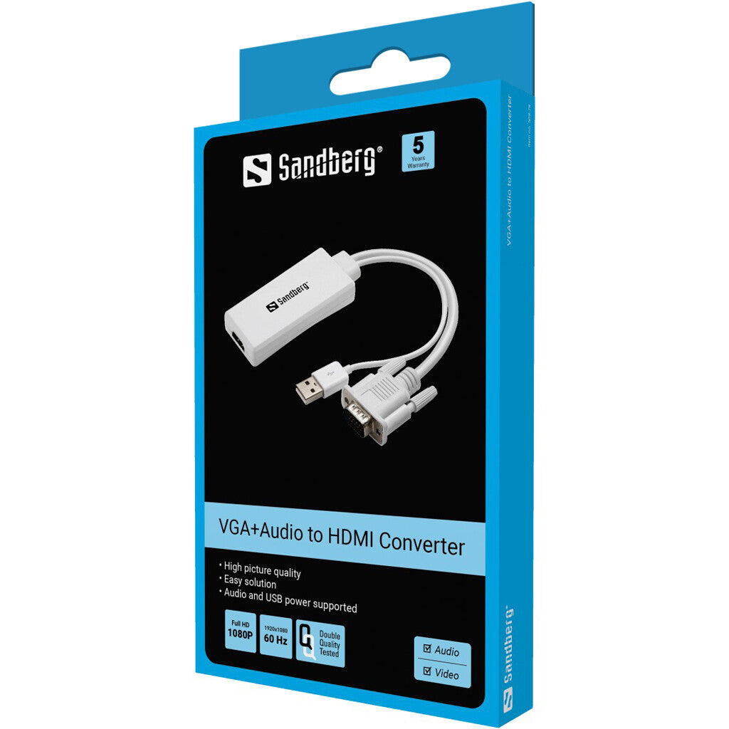 Sandberg VGA+Audio to HDMI Converter