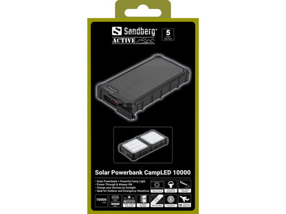 Sandberg Solar Powerbank CampLED 10000