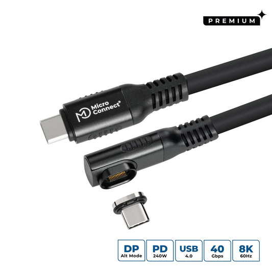 Microconnect MC-LS-USB4CC2.0-A USB cable USB4 Gen 3x2 2 m USB C 240 W Black