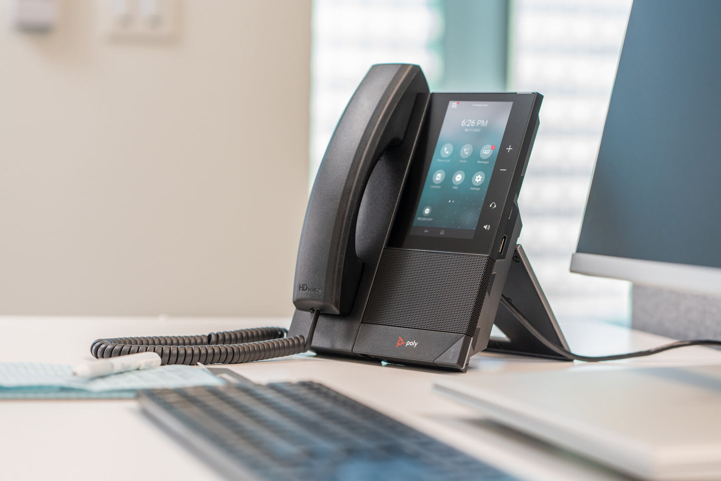 HP Poly CCX 505 Business Media Phone for Microsoft Teams and PoE-enabled