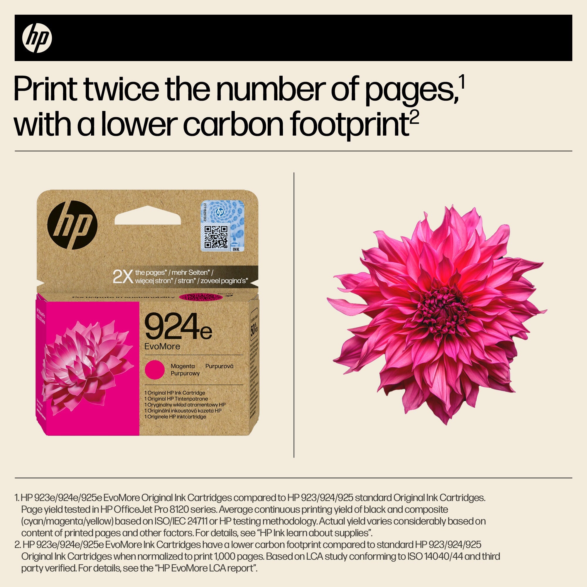 HP 924e EvoMore Magenta Original Ink Cartridge