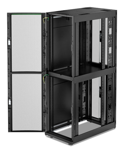 APC NetShelter SX, Server Rack Enclosure, Colocation, 2 x 20U, 600W x 1070D mm, with Sides, Black