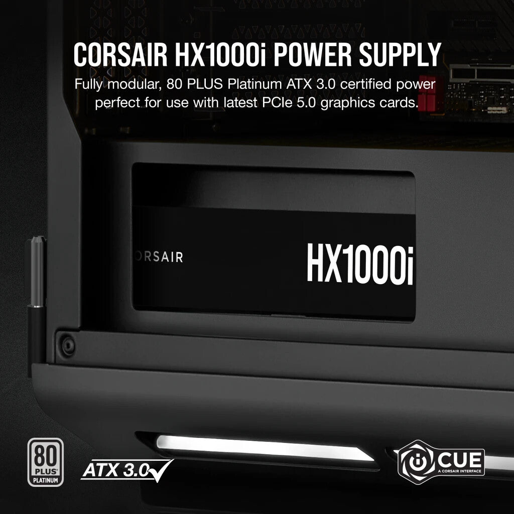 Corsair HX1000i power supply unit 1000 W 24-pin ATX ATX Black