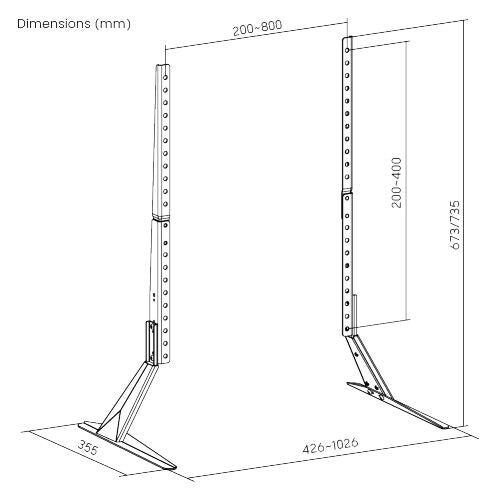 Vivolink VLMT400B monitor mount / stand
