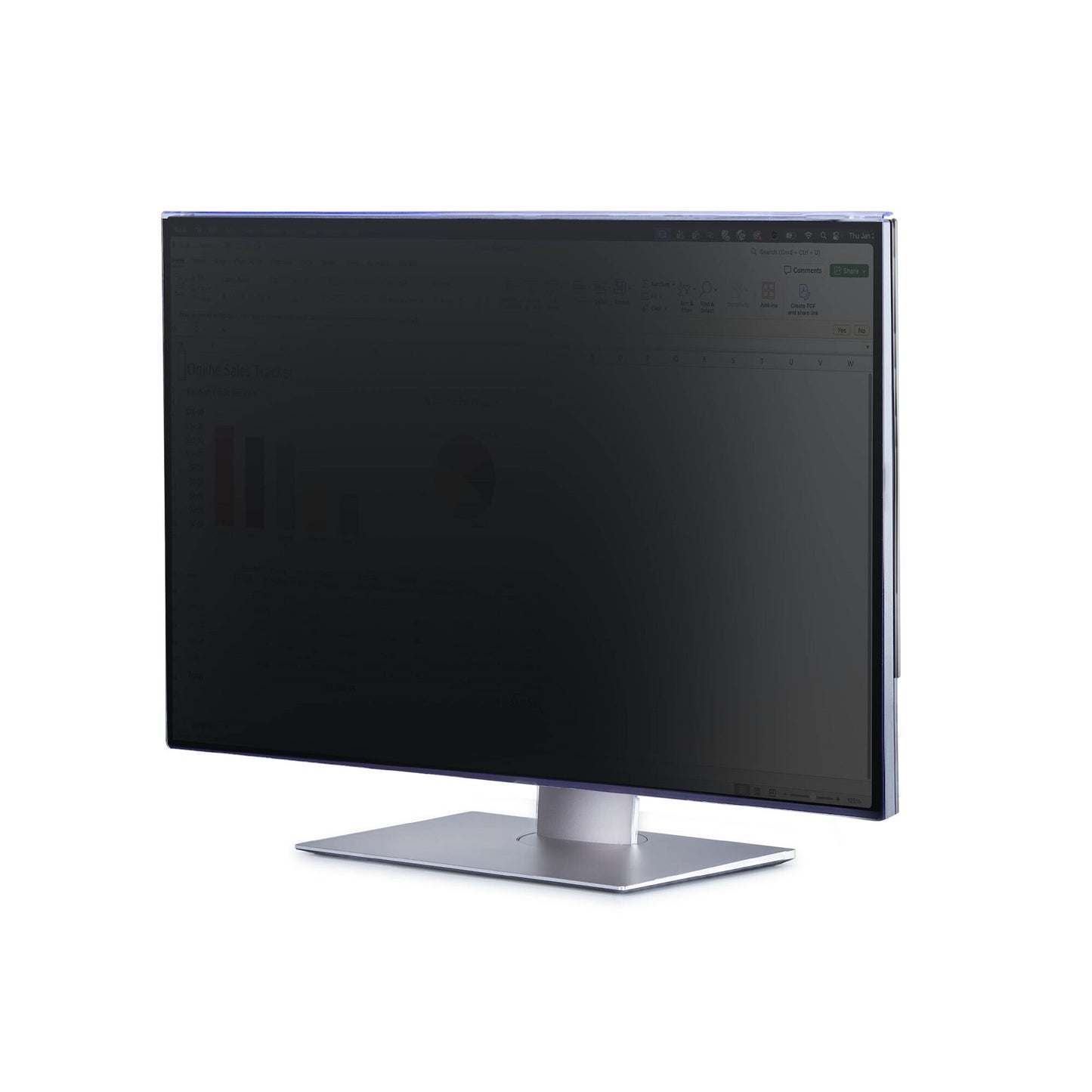 StarTech.com 32-inch 16:9 Computer Monitor Privacy Screen, Hanging Acrylic Filter, Quick-Install Security Shield, Monitor Screen Protector, +/- 30 Deg. View, Glossy, TAA
