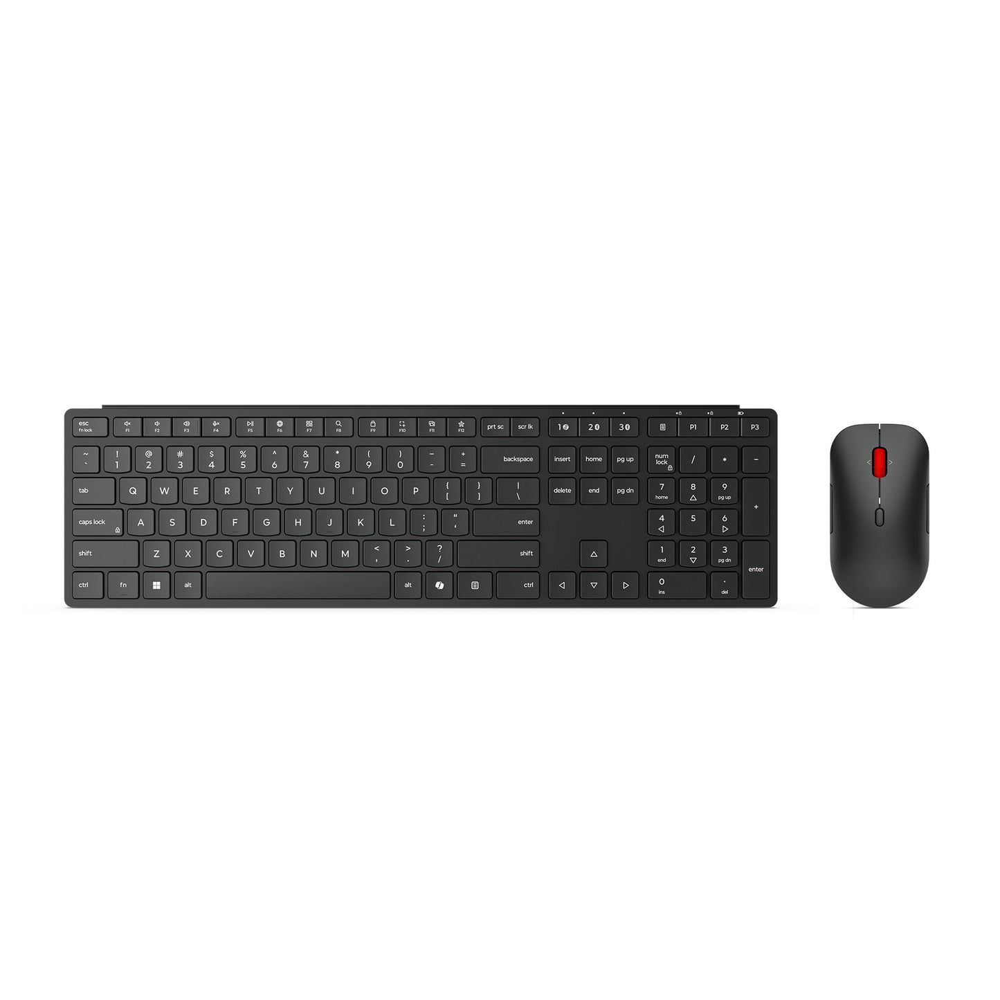 Lenovo 4X31S04814 keyboard Mouse included Office RF Wireless + Bluetooth German Black