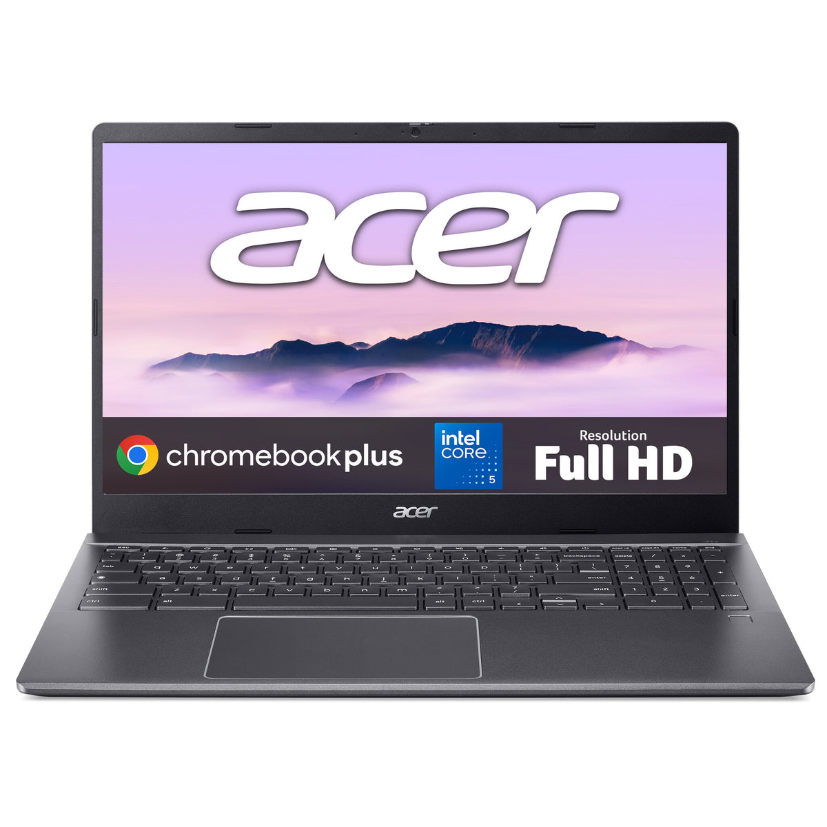 Acer Chromebook Plus 515 (CBE595-2) - Intel Core 5, 16GB RAM, 256GB SSD, 15.6" Full HD display, Chrome OS