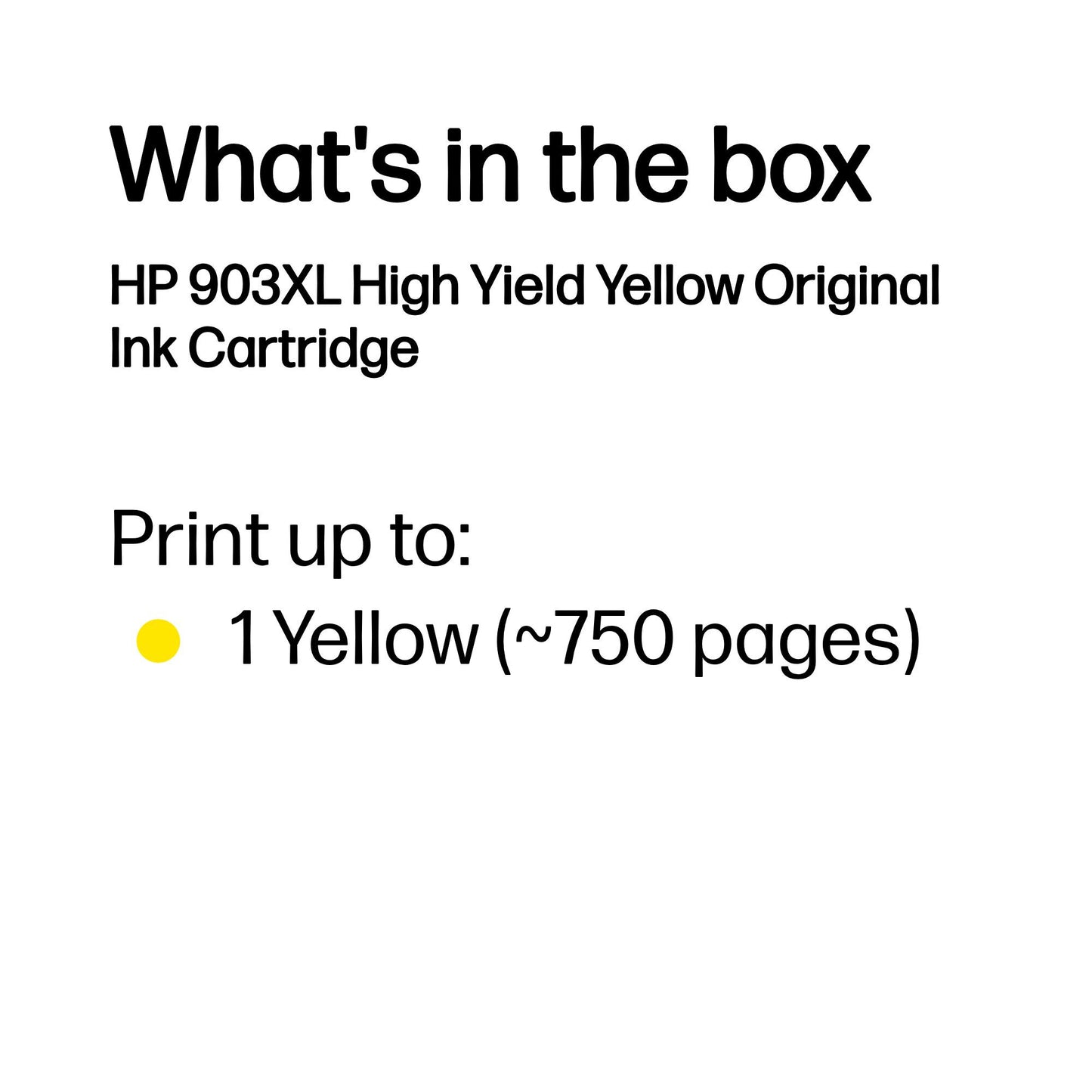 HP 903XL High Yield Yellow Original Ink Cartridge