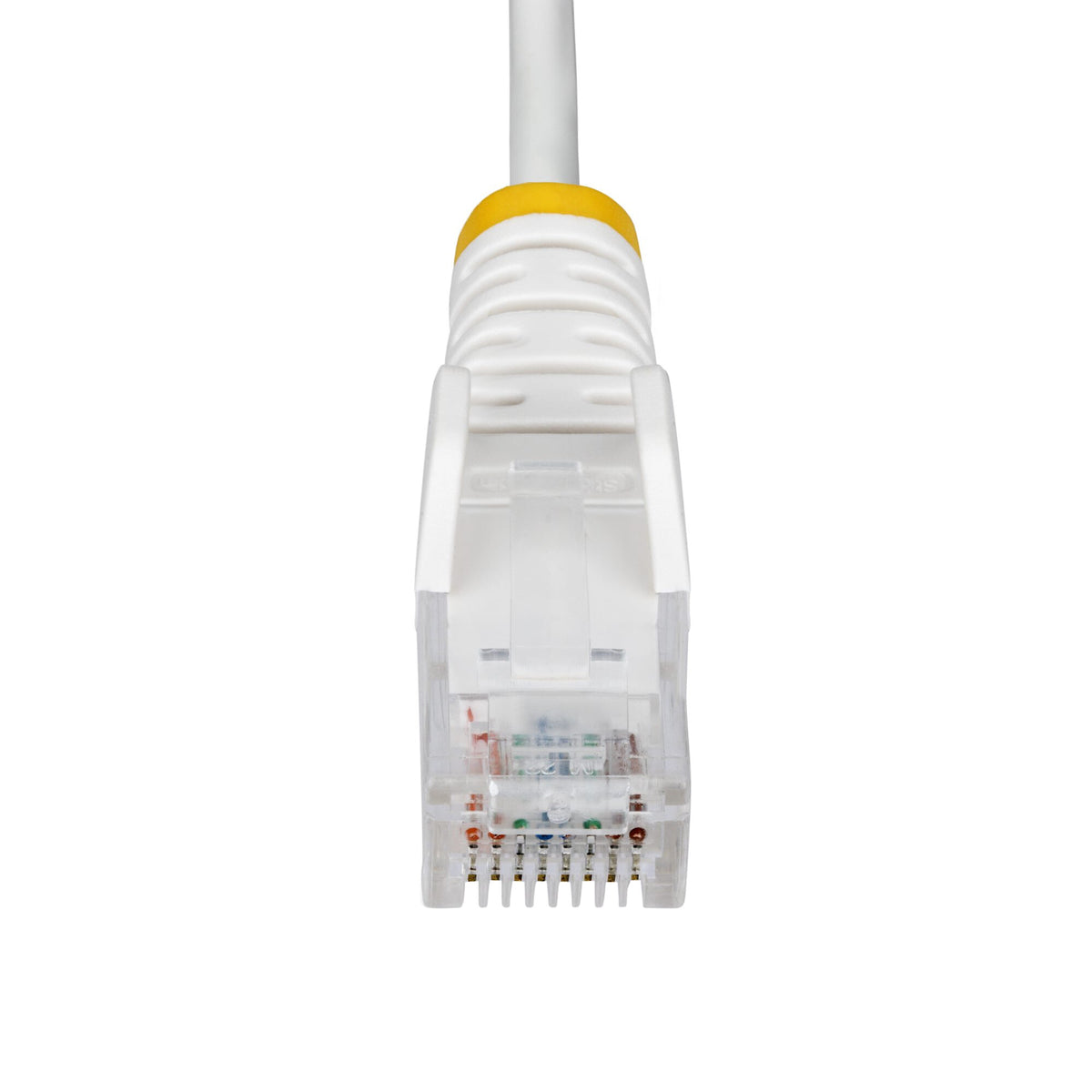 StarTech.com 2m White Slim CAT6 Ethernet Cable, Snagless, 100W PoE, UTP, LSZH, 28AWG Pure Bare Copper Wire, Slim RJ45 Network Patch Cord w/Strain Reliefs, Individually Tested