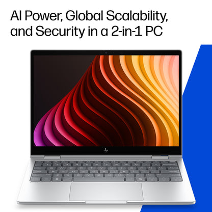 HP EliteBook 8 Flip G2i 13 inch Notebook Next Gen AI PC Wolf Pro Security Edition Copilot+ PC Intel Core Ultra 7 Laptop 33.8 cm (13.3") Touchscreen WUXGA 16 GB LPDDR5x-SDRAM 512 GB SSD Wi-Fi 7 (802.11be) Windows 11 Pro Silver