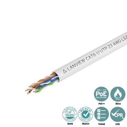 Lanview LVN122114 networking cable White 305 m Cat6 U/UTP (UTP)