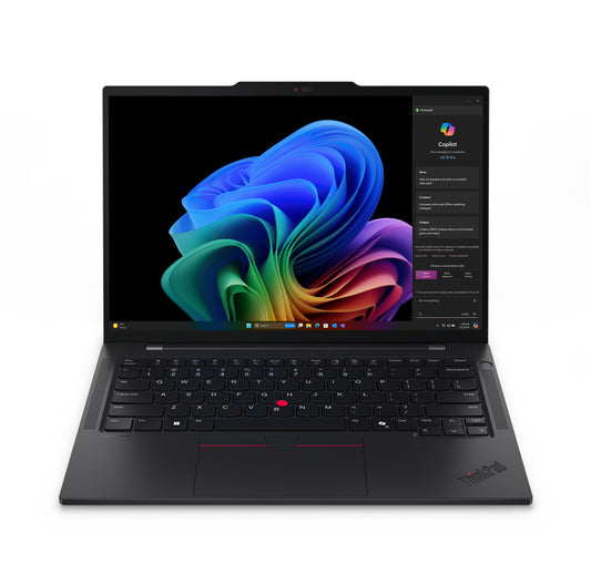 Lenovo ThinkPad T14s Gen 6 (Snapdragon) Copilot+ PC Qualcomm Snapdragon X1P-42-100 Laptop 35.6 cm (14") WUXGA 16 GB LPDDR5x-SDRAM 512 GB SSD Wi-Fi 7 (802.11be) Windows 11 Pro UK English Black