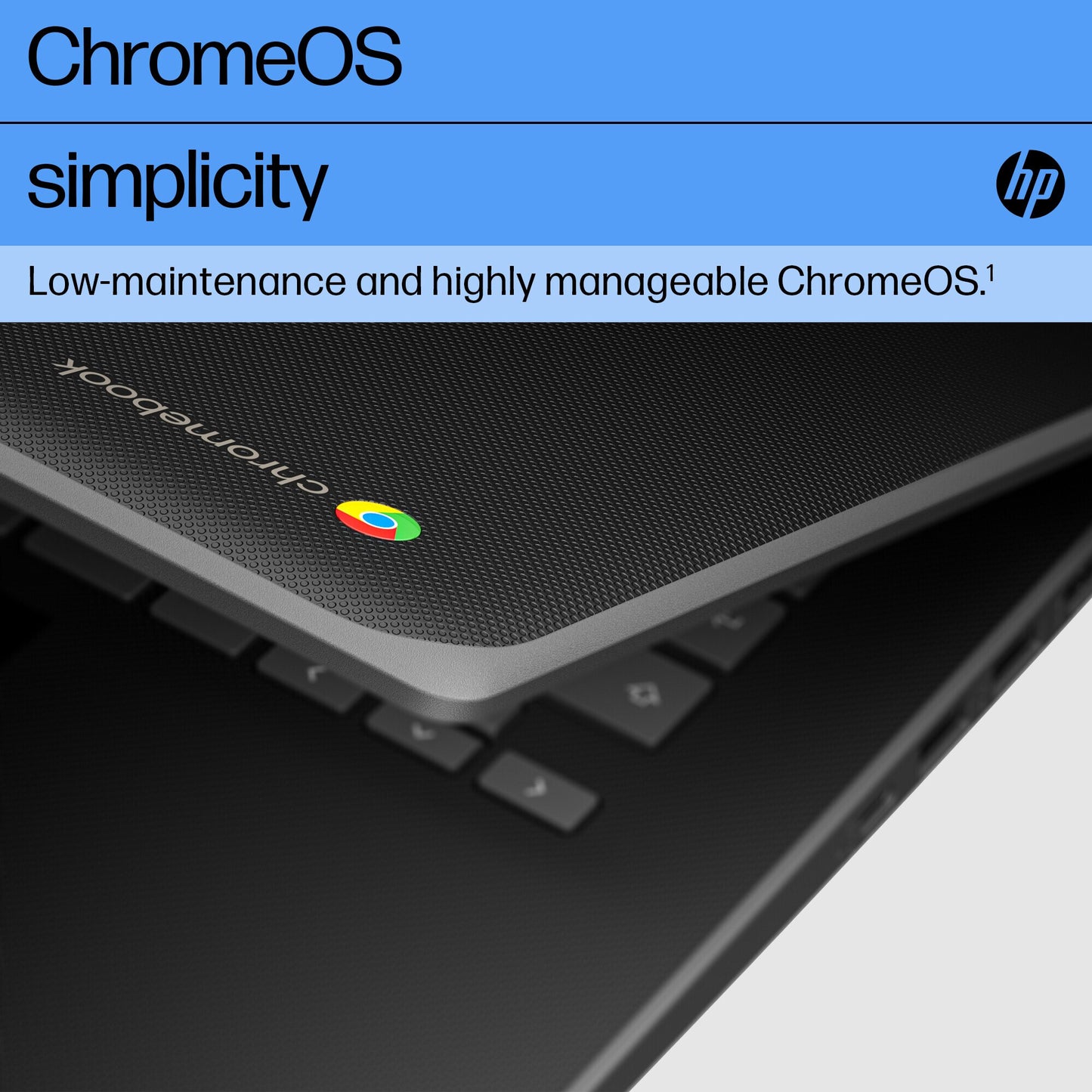 HP Fortis G1i 14 Chromebook Intel® N N150 35.6 cm (14") Touchscreen HD 4 GB LPDDR5-SDRAM 32 GB eMMC Wi-Fi 6 (802.11ax) ChromeOS Black