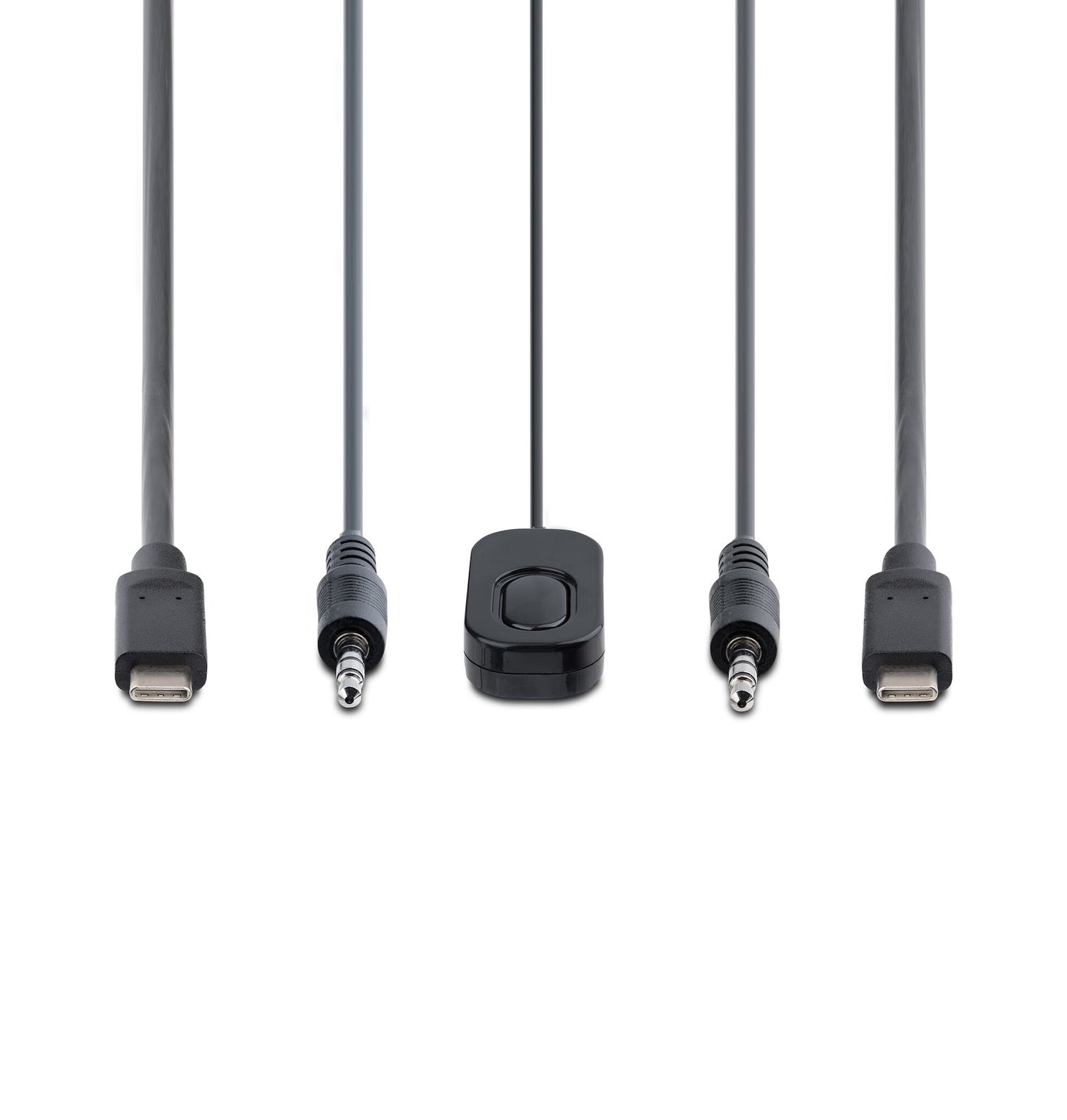 StarTech.com 2-Port USB-C Cable KVM Switch, 4K 60Hz DisplayPort Output, Compact KVM with 4ft/1.2m USB Type-C/Audio Integrated Cables, Bus Powered - Remote Push-Button/Hotkey Switching