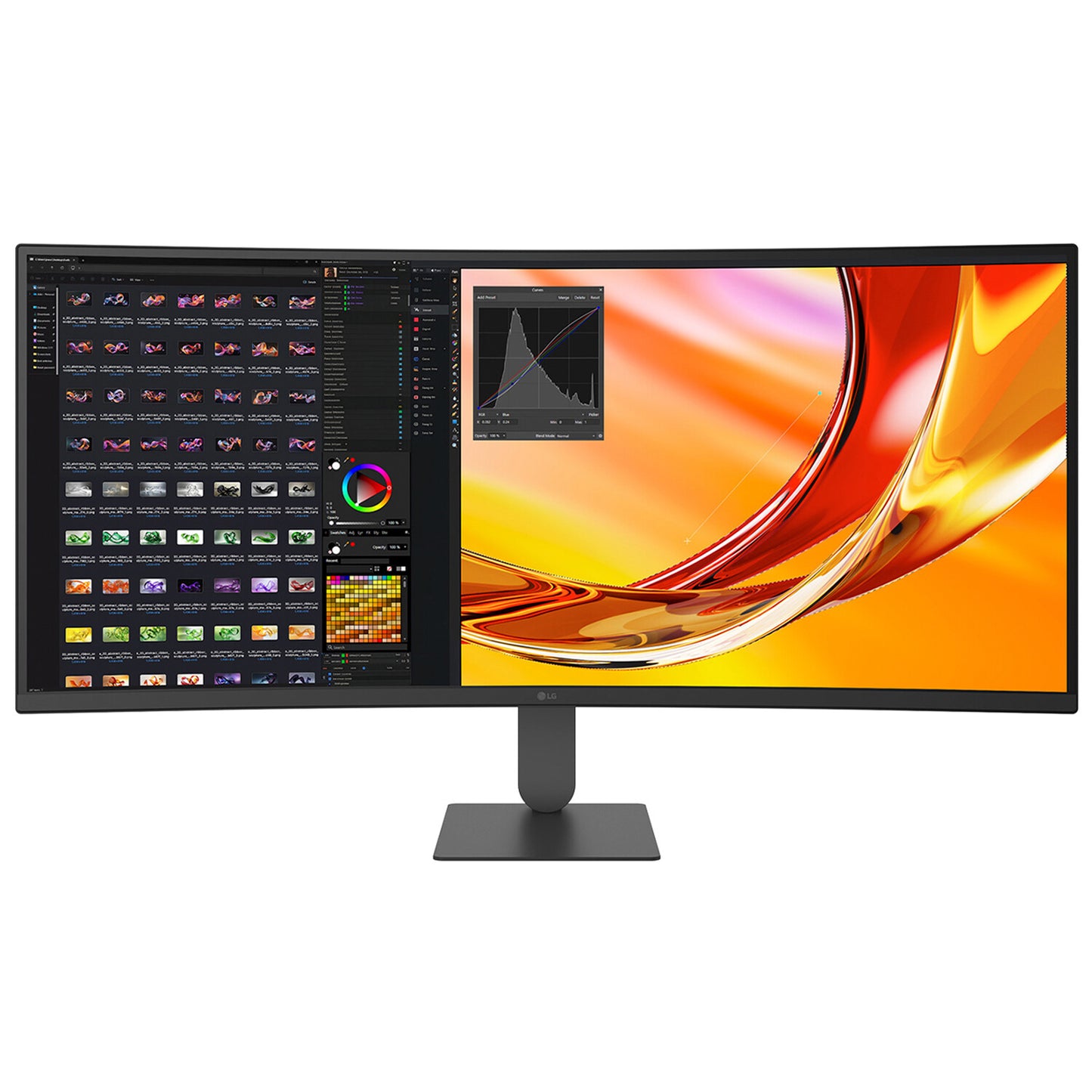 LG UltraWide™ U6 34U640B-B.AEK, 34-inch WQHD Curved (1800R) 144Hz Monitor, HDR10 and 99% sRGB, AMD FreeSync™ Premium
