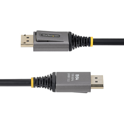 StarTech.com 3m DisplayPort 2.1 Cable, VESA Certified DP54 DisplayPort Cable, Uncompressed 8K 60Hz, 10K 60Hz/8K 144Hz/4K 240Hz w/DSC 1.2a, DP 2.1 Monitor Cord
