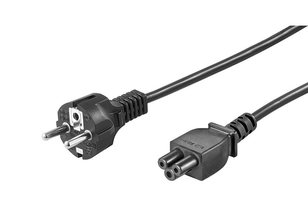 Microconnect PE010810S power cable Black 1 m Power plug type E+F C5 coupler