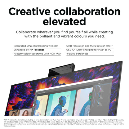 HP Z24m G3 QHD Conferencing Display