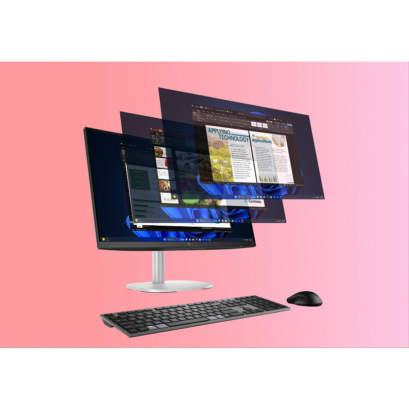 HP EliteStudio 8 G1i AI PC Wolf Pro Security Edition Intel Core Ultra 5 235 60.5 cm (23.8") 1920 x 1080 pixels Touchscreen All-in-One PC 16 GB DDR5-SDRAM 512 GB SSD Windows 11 Pro Wi-Fi 7 (802.11be) Silver