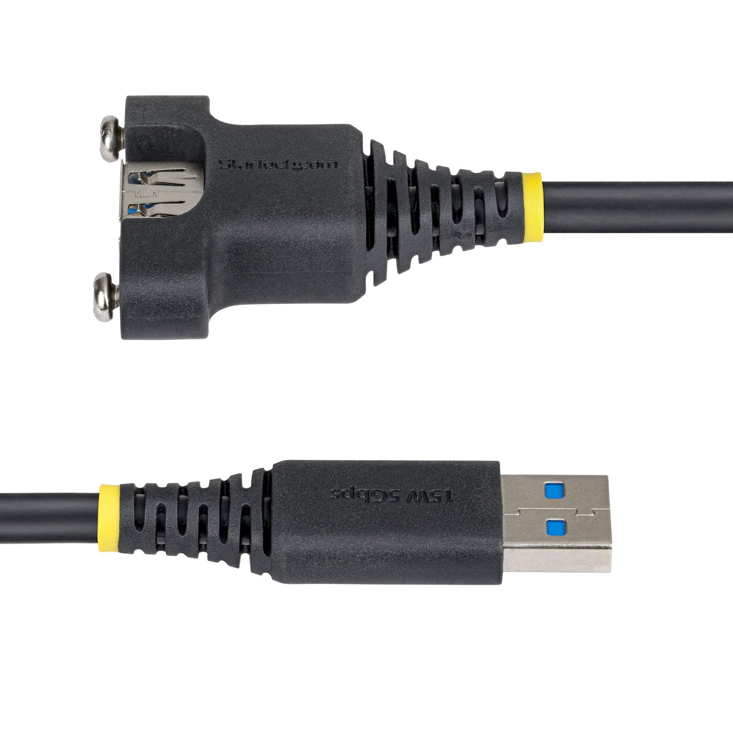 StarTech.com 2m Panel Mount USB Cable A to A, M/F, USB-A Male to Female Extension Cable, USB 5Gbps Panel Mount Adapter Cable