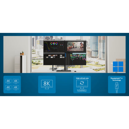 Kensington AD4010T4 Thunderbolt 4 and USB4 Quad Video Docking Station - 98W PD - DP/HDMI - Windows/macOS