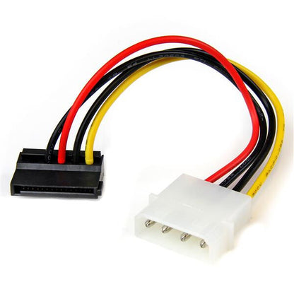 StarTech.com 6in 4 Pin LP4 to Left Angle SATA Power Cable Adapter