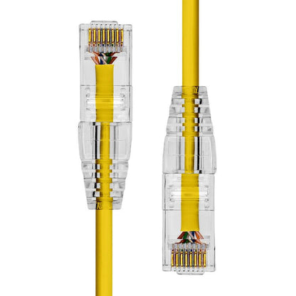 ProXtend Ultra Slim CAT6 U/UTP CU LSZH Ethernet Cable Yellow 4M