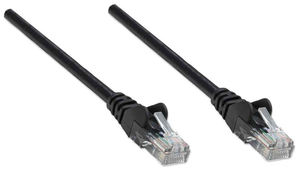 Intellinet Network Patch Cable, Cat6, 5m, Black, CCA, U/UTP, PVC, RJ45, Gold Plated Contacts, Snagless, Booted, Lifetime Warranty
