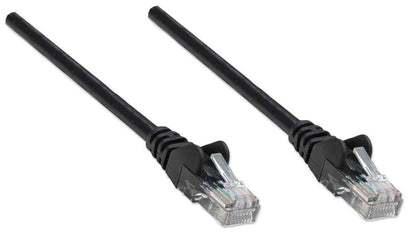 Intellinet Network Patch Cable, Cat6, 5m, Black, CCA, U/UTP, PVC, RJ45, Gold Plated Contacts, Snagless, Booted, Lifetime Warranty