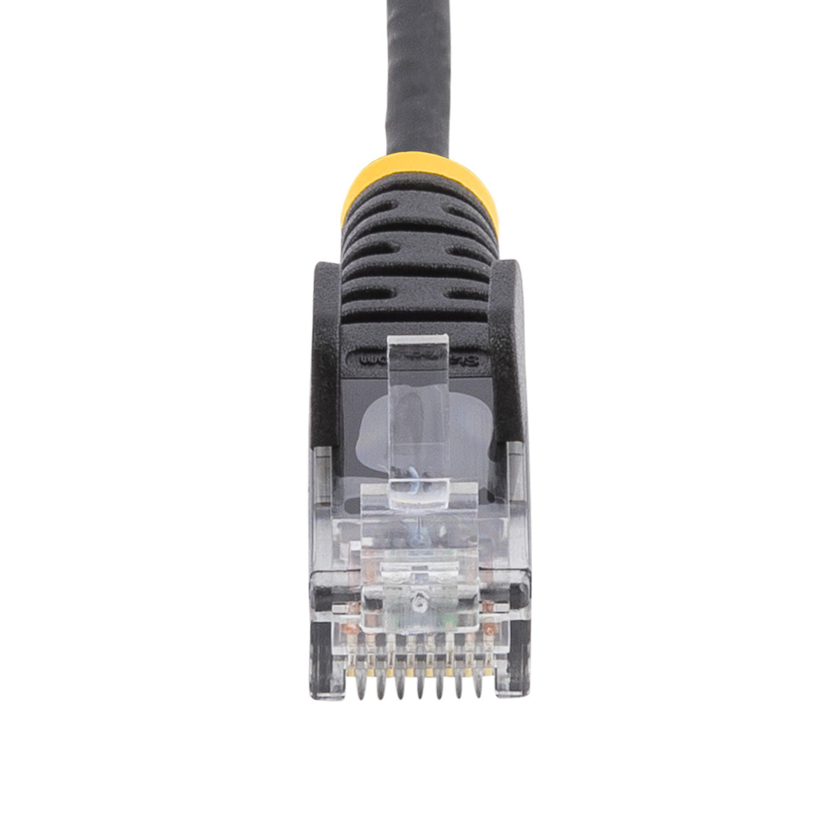 StarTech.com 50cm Black Slim CAT6 Cable, 10 Pack, Snagless, 100W PoE, UTP, LSZH, 28AWG Pure Bare Copper Wire, Slim RJ45 Network Patch Cord w/Strain Reliefs, Individually Tested