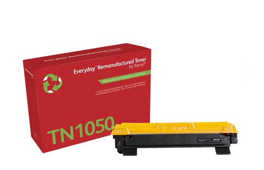 Everyday Remanufactured Everyday™ Mono Remanufactured Toner by Xerox compatible with Brother TN1050, Standard capacity