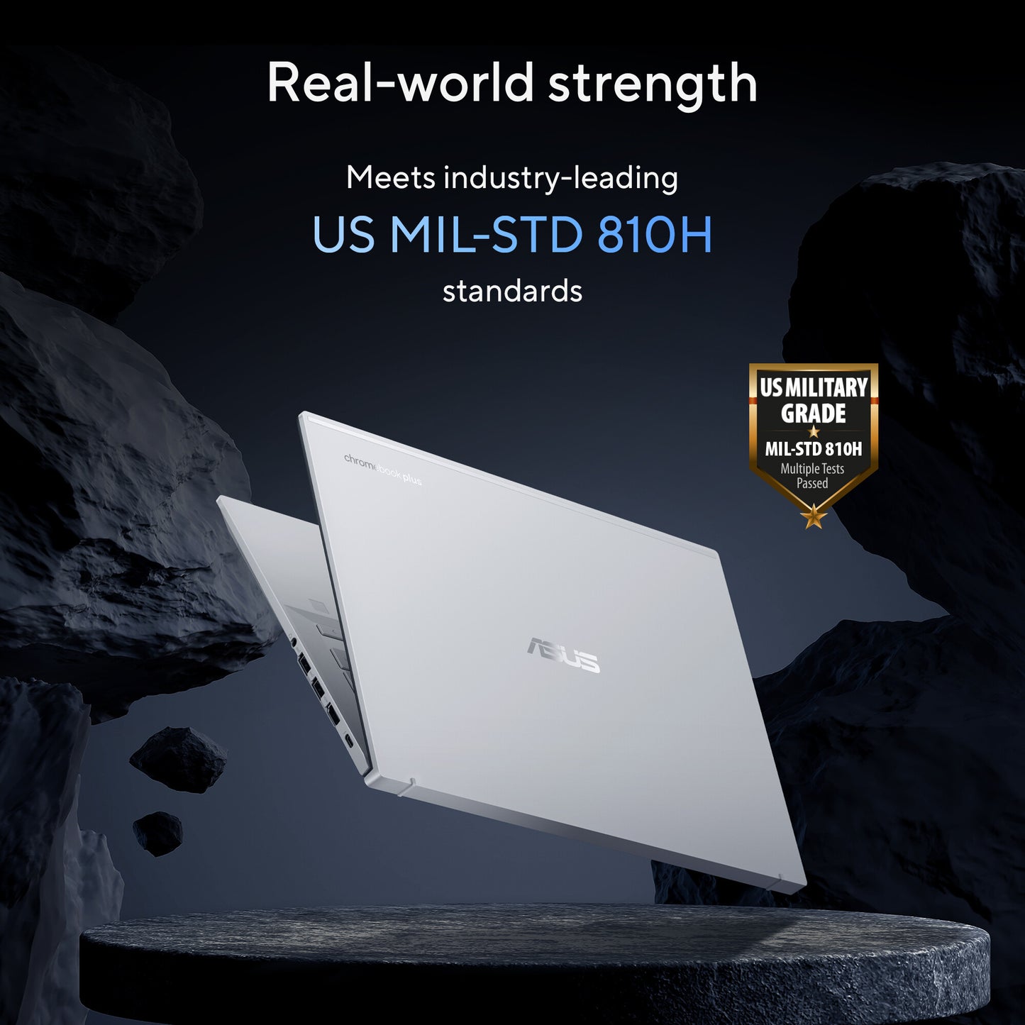 ASUS Chromebook Plus Enterprise CB54 Intel Core Ultra 5 115U 35.6 cm (14") Touchscreen WQXGA 8 GB LPDDR5x-SDRAM 256 GB SSD Wi-Fi 6E (802.11ax) ChromeOS Silver, UK