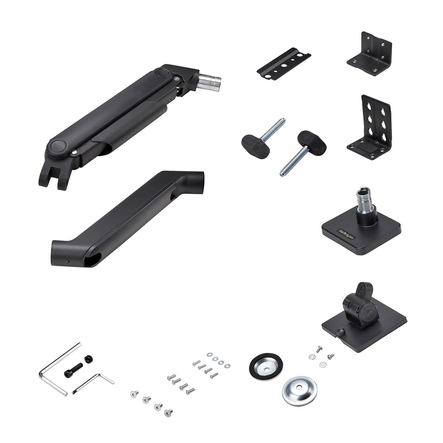 StarTech.com Monitor Desk Mount for up to 49in 32:9 Ultrawide Curved Screens, Mechanical Spring Arm, C-Clamp/Grommet, Tool-Less Adjustment, Max 44lb/20kg