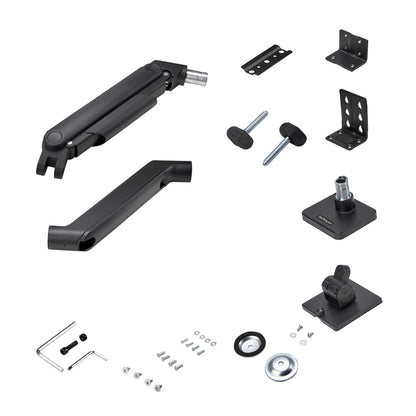 StarTech.com Monitor Desk Mount for up to 49in 32:9 Ultrawide Curved Screens, Mechanical Spring Arm, C-Clamp/Grommet, Tool-Less Adjustment, Max 44lb/20kg