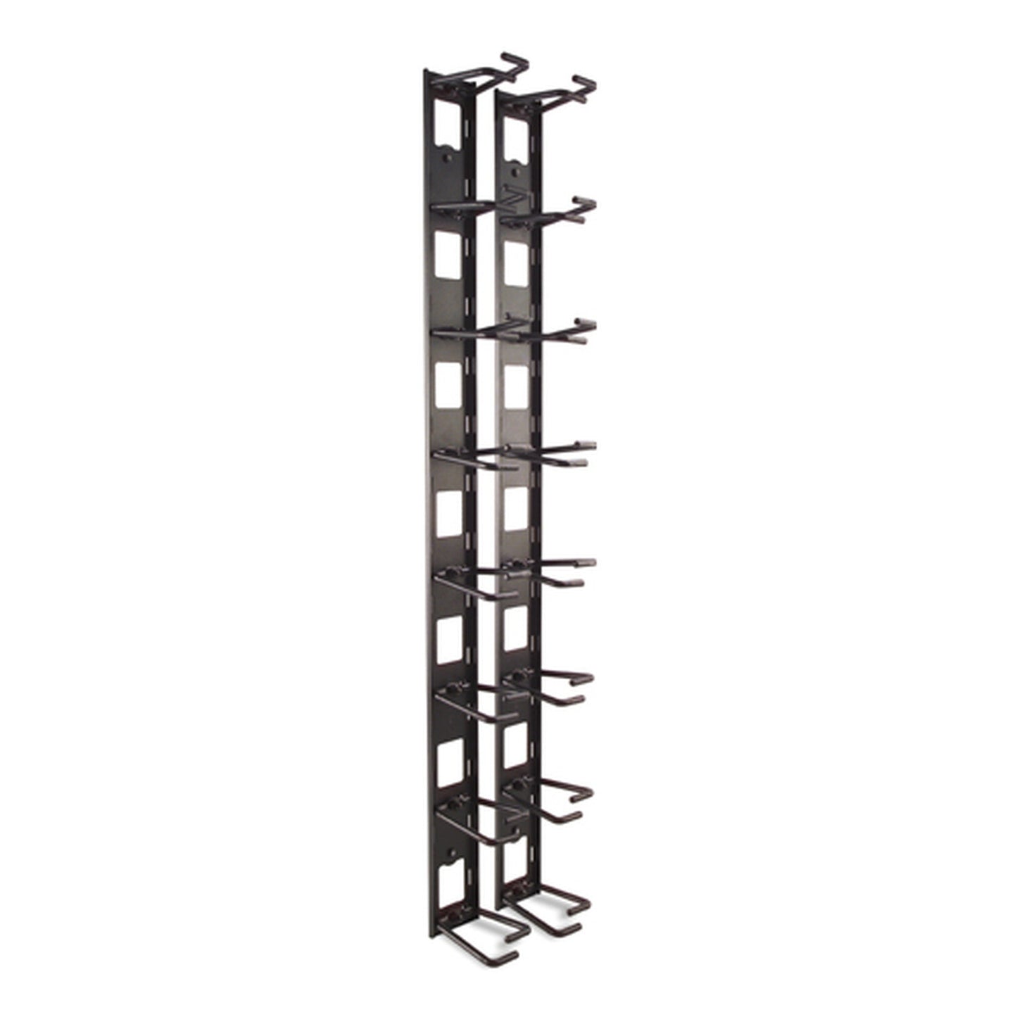 APC NetShelter Cable Management, Vertical Cable Manager, Cable Rings, Set of 8, Black, 55 mm x 766 mm x 85 mm