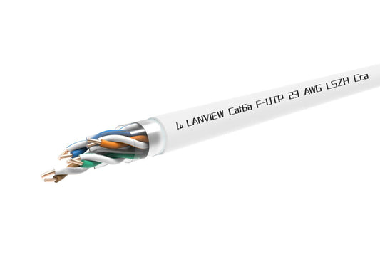 Lanview LVN122165 networking cable White 500 m Cat6a F/UTP (FTP)