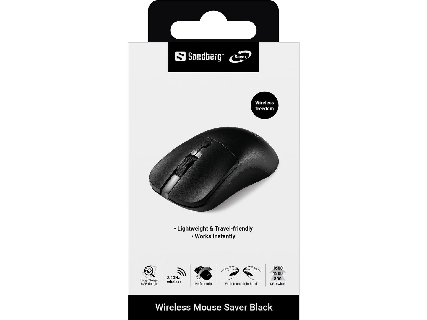 Sandberg Wireless Mouse Saver Black