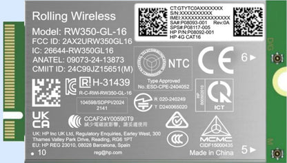 HP 4G LTE-Advanced Pro Cat16 WWAN Internal