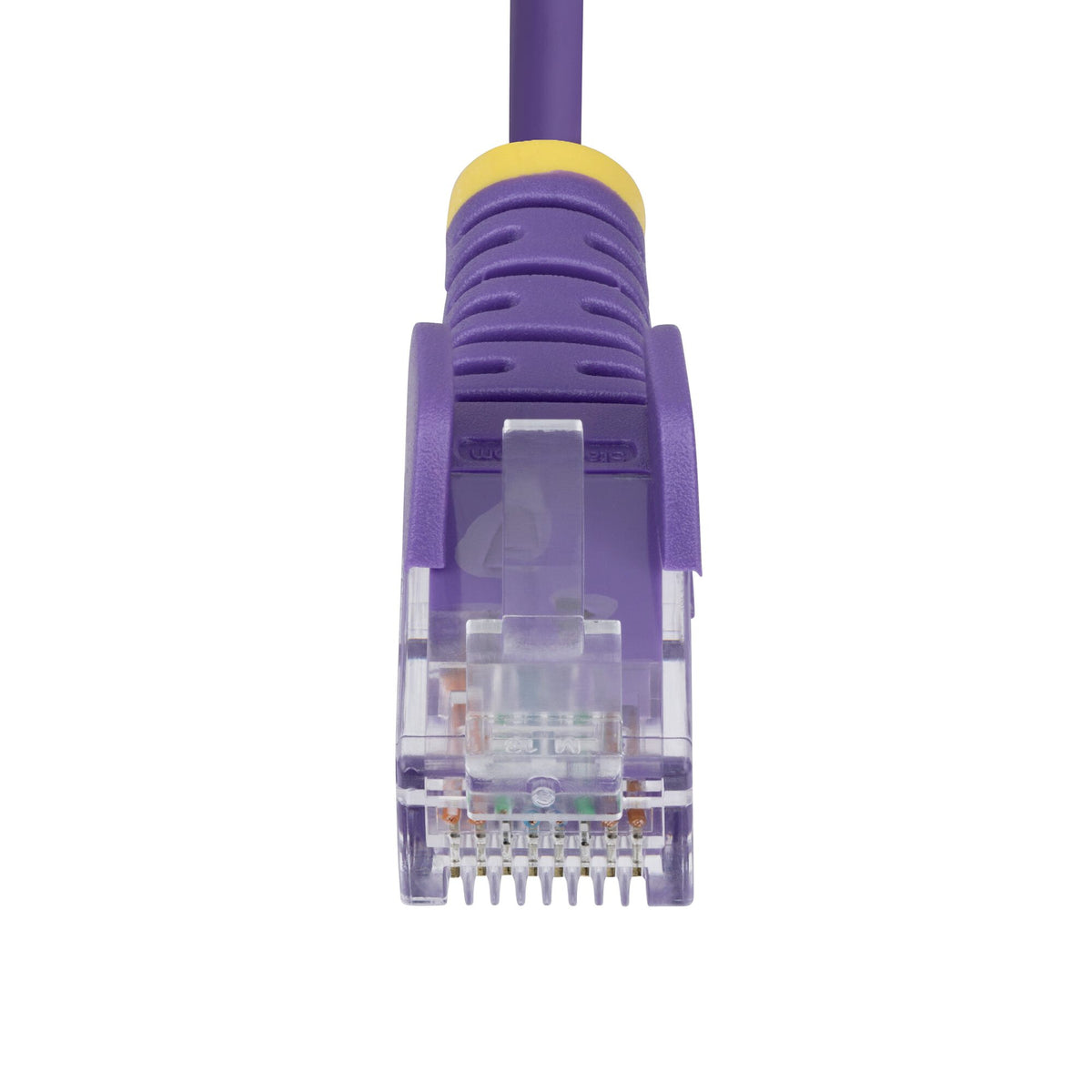 StarTech.com 1m Purple Slim CAT6 Ethernet Cable, Snagless, 100W PoE, UTP, LSZH, 28AWG Pure Bare Copper Wire, Slim RJ45 Network Patch Cord w/Strain Reliefs, Individually Tested