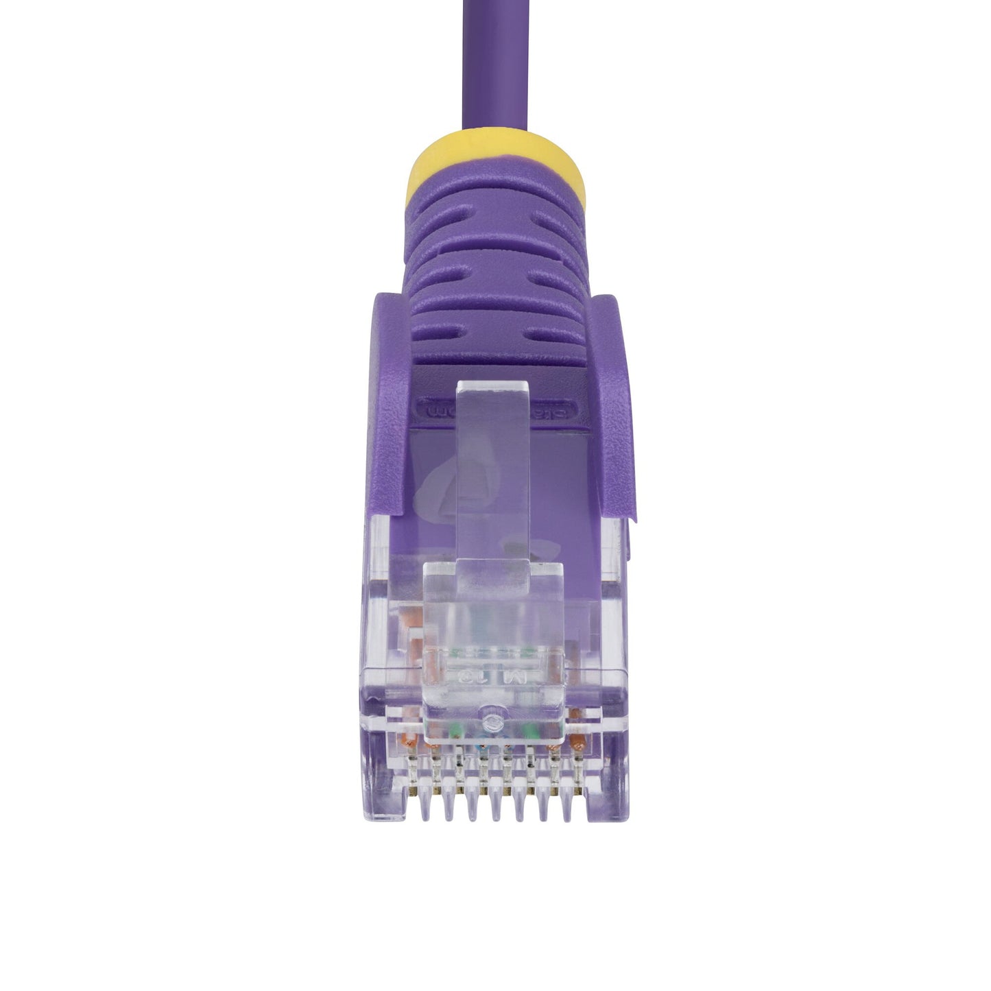 StarTech.com 50cm Purple Slim CAT6 Ethernet Cable, Snagless, 100W PoE, UTP, LSZH, 28AWG Pure Bare Copper Wire, Slim RJ45 Network Patch Cord w/Strain Reliefs, Individually Tested