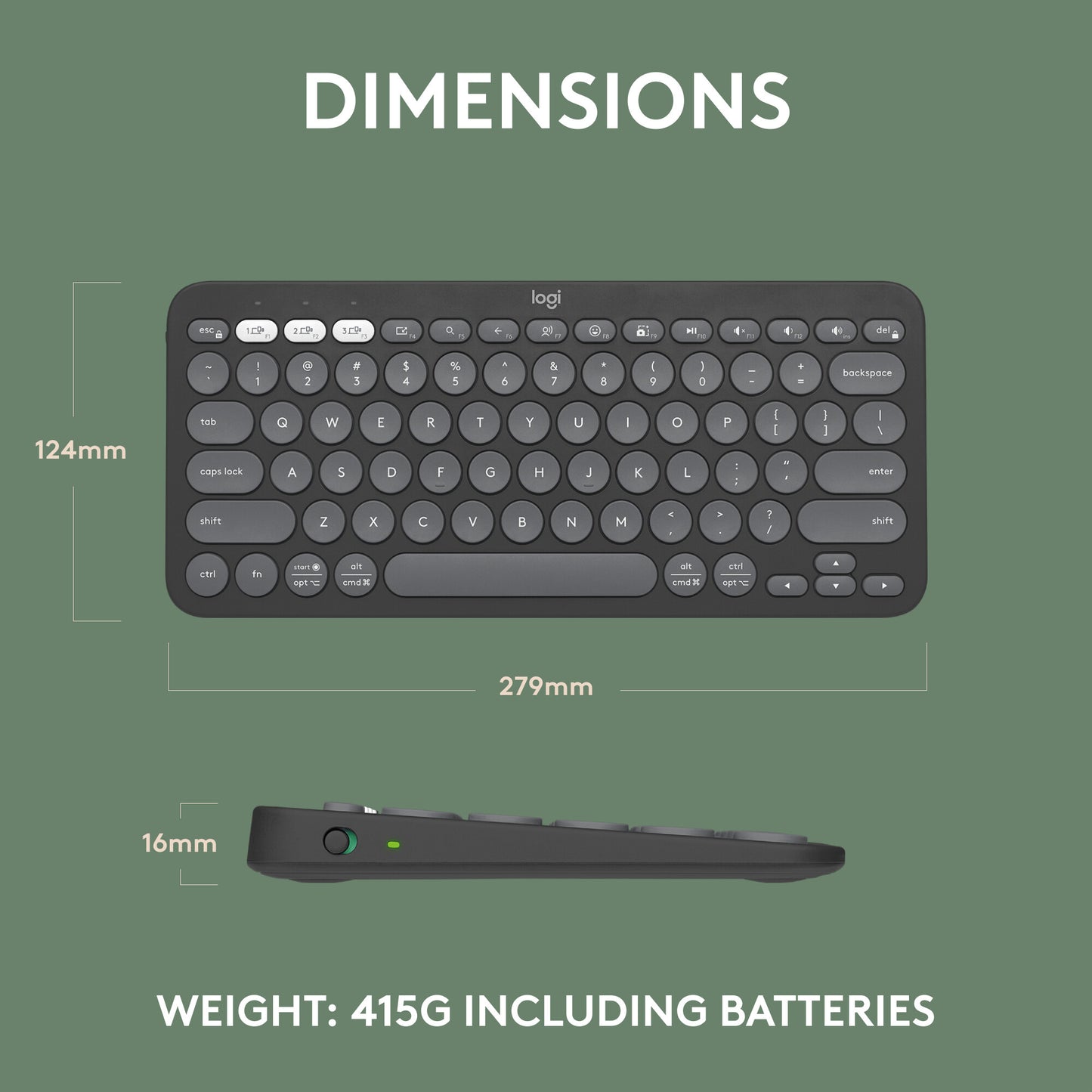 Logitech Pebble Keys 2 K380s