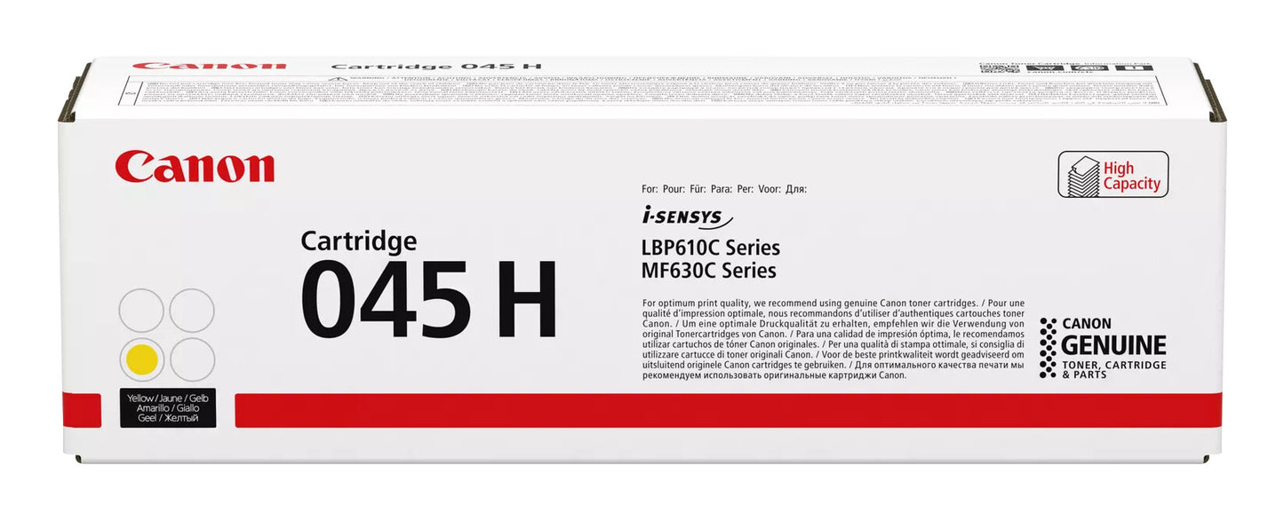 Canon 045 H toner cartridge 1 pc(s) Original Yellow