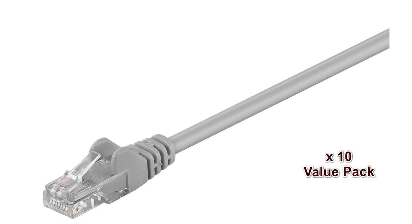 Microconnect V-UTP501VP networking cable Grey 1 m Cat5e U/UTP (UTP)