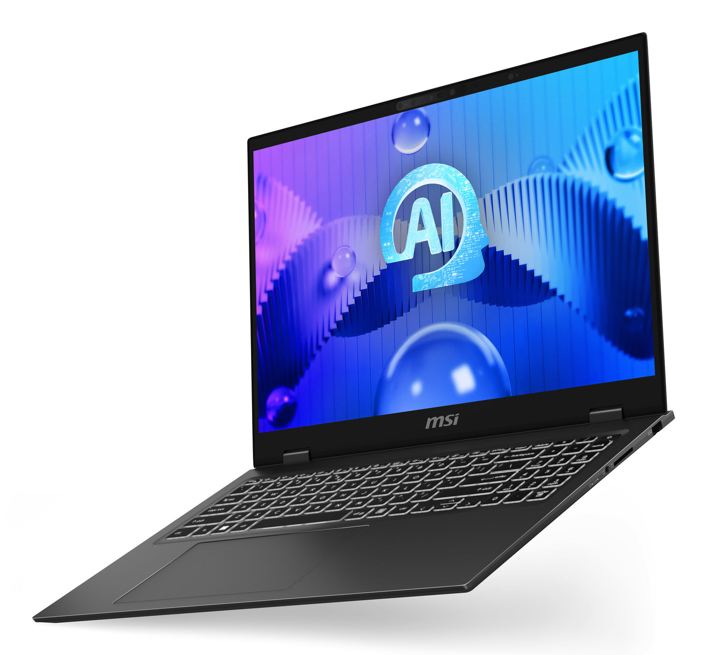 MSI Prestige 16 AI Studio B1VFG-034UK Intel Core Ultra 7 155H Laptop 40.6 cm (16") Quad HD+ 32 GB LPDDR5-SDRAM 1 TB SSD NVIDIA GeForce RTX 4060 Wi-Fi 7 (802.11be) Windows 11 Home Advanced Grey