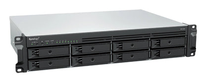 Synology RackStation RS1226+ NAS/storage server Rack (2U) AMD Ryzen V1500B 4 GB DDR4 0 TB Synology DSM Black