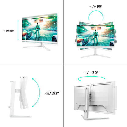 Philips Evnia 27M2N3501PA/00 computer monitor 68.6 cm (27") 2560 x 1440 pixels Quad HD LCD White