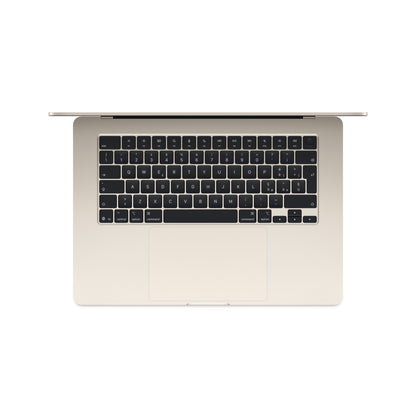 Apple MacBook Air 15-inch : M5 chip with 10‑core CPU and 10‑core GPU, 16GB, 1TB SSD - Starlight
